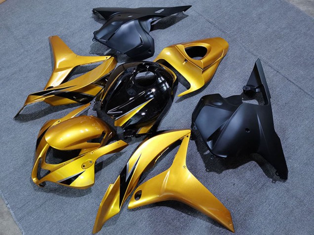 2009-2012 Honda CBR600RR Motorcycle Fairings - Gold Glossy Black Matte Black OEM Style Australia