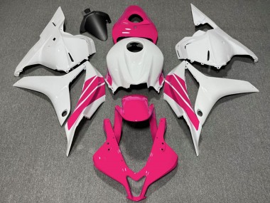 2009-2012 Honda CBR600RR Motorcycle Fairings - White Pink Stripe Australia