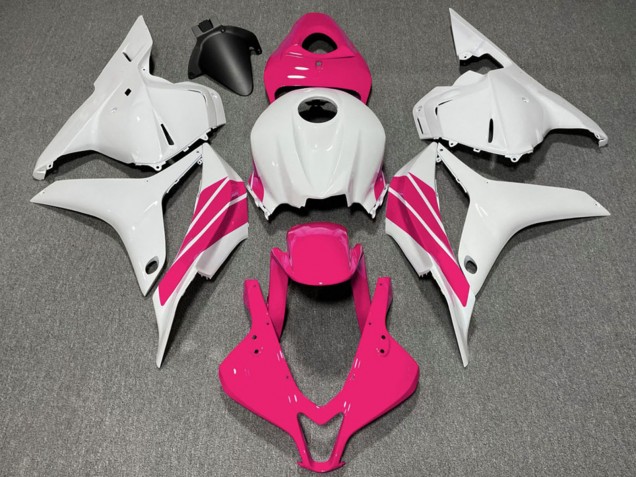 2009-2012 Honda CBR600RR Motorcycle Fairings - White Pink Stripe Australia