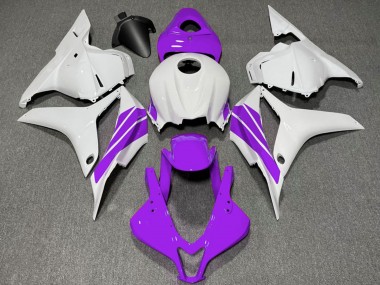 2009-2012 Honda CBR600RR Motorcycle Fairings - White Purple Stripe Australia