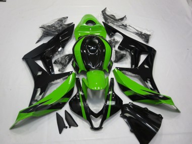 2007-2008 Honda CBR600RR Motorcycle Fairings - Green Glossy Black Australia