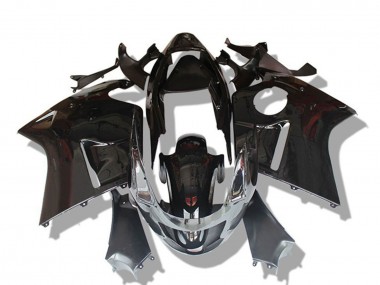 1996-2007 Honda CBR1100XX Blackbird Motorcycle Fairings - Glossy Black Grey Australia