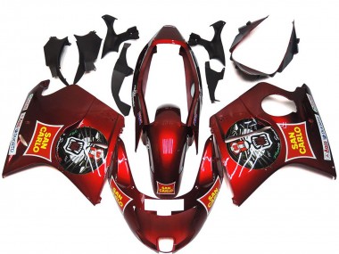 1996-2007 Honda CBR1100XX Blackbird Motorcycle Fairings - Red Yellow San Carlo Australia