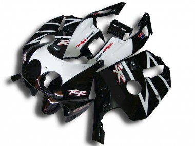 1990-1998 Honda CBR250RR Motorcycle Fairings - Glossy Black White RR Australia