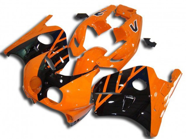 1990-1998 Honda CBR250RR Motorcycle Fairings - Orange Glossy Black Australia