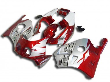 1990-1998 Honda CBR250RR Motorcycle Fairings - Silver Red Australia