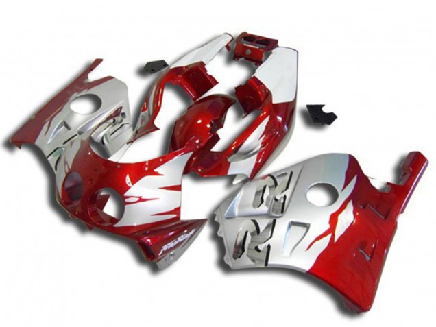 1990-1998 Honda CBR250RR Motorcycle Fairings - Silver Red Australia