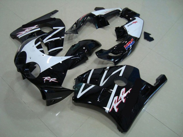 1990-1998 Honda CBR250RR Motorcycle Fairings - White Glossy Black HRC Australia