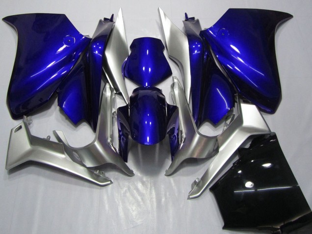 2010-2014 Honda VFR 1200 Motorcycle Fairings - Silver Blue Australia