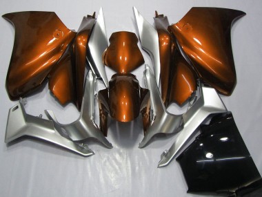 2010-2014 Honda VFR 1200 Motorcycle Fairings - Silver Orange Australia