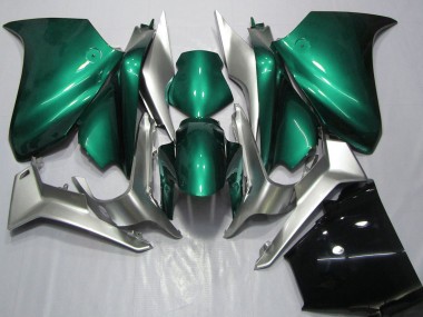 2010-2014 Honda VFR 1200 Motorcycle Fairings - Silver Seafoam Green Australia