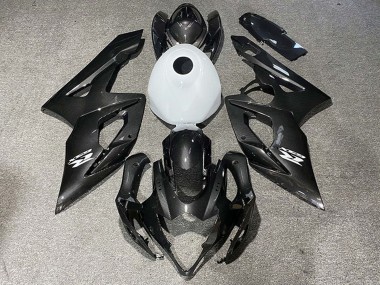 2005-2006 Suzuki GSXR 1000 Motorcycle Fairings - Carbon Fiber Style Glossy White Australia