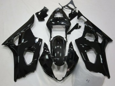 2003-2004 Suzuki GSXR 1000 Motorcycle Fairings - Glossy Black Australia