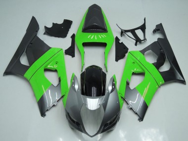 2003-2004 Suzuki GSXR 1000 Motorcycle Fairings - Green Silver Black Australia