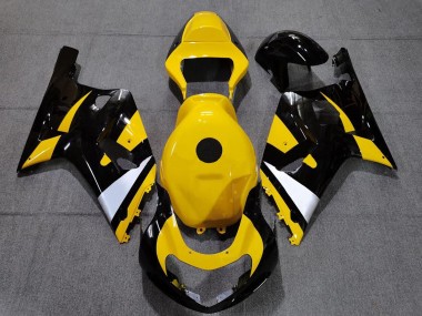 2001-2003 Suzuki GSXR 600 / GSXR 750 Motorcycle Fairings - Yellow White Glossy Black Australia