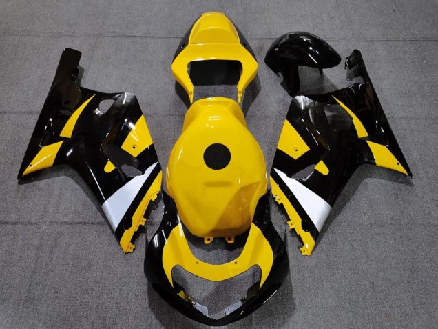 2001-2003 Suzuki GSXR 600 / GSXR 750 Motorcycle Fairings - Yellow White Glossy Black Australia