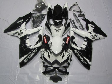 2008-2010 Suzuki GSXR 600 / GSXR 750 Motorcycle Fairing - White Black Alstare Corona Motul Australia