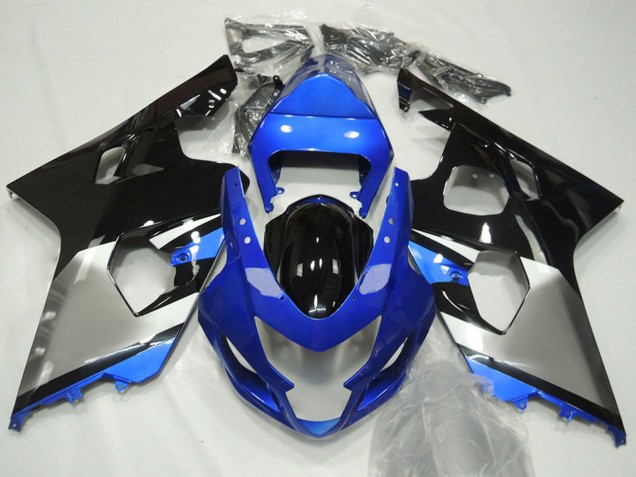 2004-2005 Suzuki GSXR 600 / GSXR 750 Motorcycle Fairings - Blue Silver Black Australia