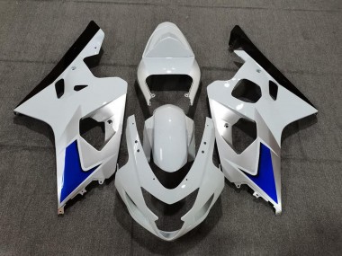 2004-2005 Suzuki GSXR 600 / GSXR 750 Motorcycle Fairing Kits - White Blue Black Australia