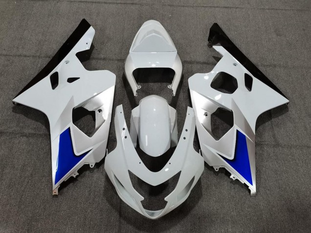 2004-2005 Suzuki GSXR 600 / GSXR 750 Motorcycle Fairing Kits - White Blue Black Australia