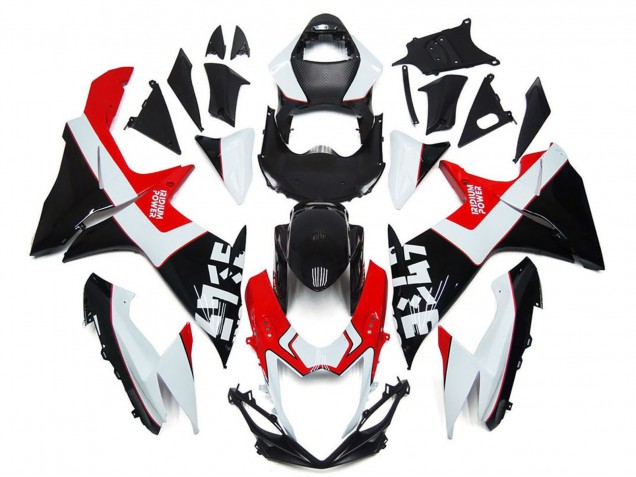 2011-2024 Suzuki GSXR 600 / GSXR 750 Motorcycle Fairings - White Red Glossy Black Australia