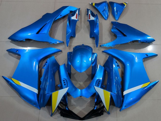 2011-2024 Suzuki GSXR 600 / GSXR 750 Motorcycle Fairing - Blue White Yellow Australia