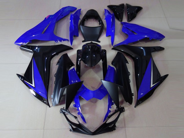 2011-2024 Suzuki GSXR 600 / GSXR 750 Motorcycle Fairings - Blue Glossy Black Australia