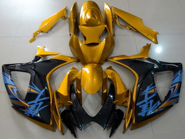 2006-2007 Suzuki GSXR 600 / GSXR 750 Motorcycle Fairings - Gold Black Blue Australia