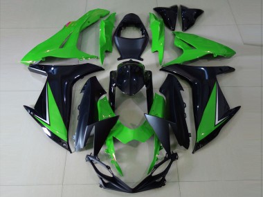 2011-2024 Suzuki GSXR 600 / GSXR 750 Motorcycle Fairings - Green Glossy Black Matte Black Australia