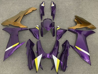 2011-2024 Suzuki GSXR 600 / GSXR 750 Motorcycle Fairings - Purple Gold White Yellow Australia