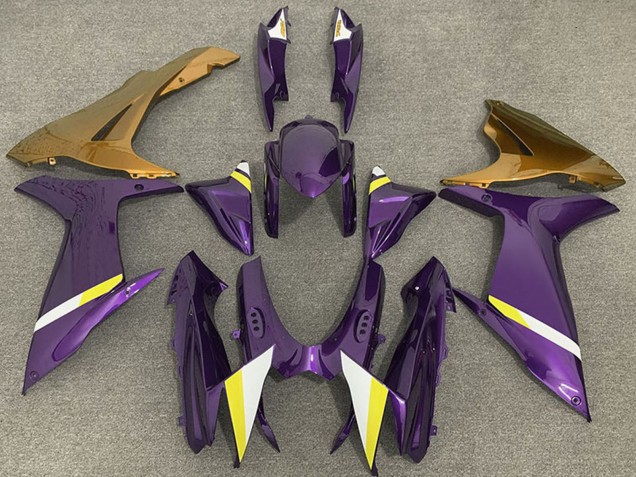 2011-2024 Suzuki GSXR 600 / GSXR 750 Motorcycle Fairings - Purple Gold White Yellow Australia