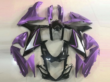2011-2024 Suzuki GSXR 600 / GSXR 750 Motorcycle Fairings - Purple Glossy Black Australia