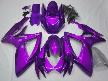 2006-2007 Suzuki GSXR 600 / GSXR 750 Motorcycle Fairings - Plain Glossy Purple Australia