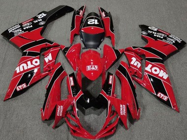 2011-2024 Suzuki GSXR 600 / GSXR 750 Motorcycle Fairings - Red Black Motul Australia