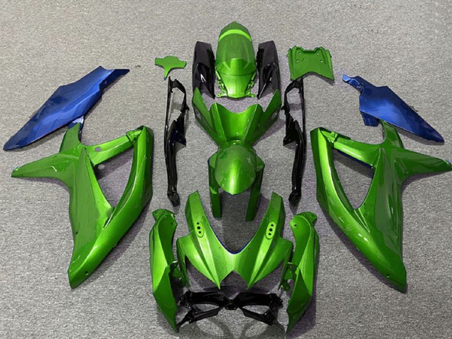 2008-2010 Suzuki GSXR 600 / GSXR 750 Motorcycle Fairings - Green Blue Australia