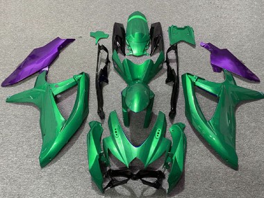 2008-2010 Suzuki GSXR 600 / GSXR 750 Motorcycle Fairings - Green Purple Australia
