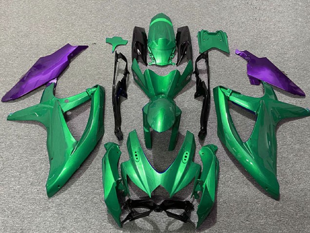 2008-2010 Suzuki GSXR 600 / GSXR 750 Motorcycle Fairings - Green Purple Australia
