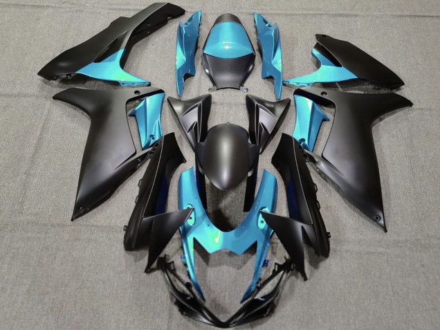 2011-2024 Suzuki GSXR 600 / GSXR 750 Motorcycle Fairings - Light Blue Matte Black Australia