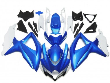 2008-2010 Suzuki GSXR 600 / GSXR 750 Motorcycle Fairings - White Light Blue Australia
