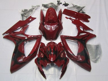2006-2007 Suzuki GSXR 600 / GSXR 750 Motorcycle Fairings - Maroon Red Australia