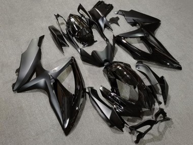2008-2010 Suzuki GSXR 600 / GSXR 750 Motorcycle Fairings - Glossy Black Matte Black Australia