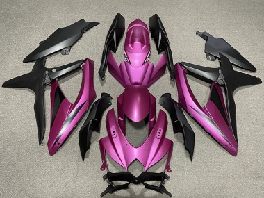 2008-2010 Suzuki GSXR 600 / GSXR 750 Motorcycle Fairings - Purple Matte Black Australia
