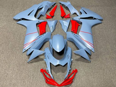 2011-2024 Suzuki GSXR 600 / GSXR 750 Motorcycle Fairings - Matte Sky Blue Red Australia