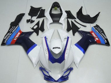 2011-2024 Suzuki GSXR 600 / GSXR 750 Motorcycle Fairings - White Blue Black Red Motul Australia