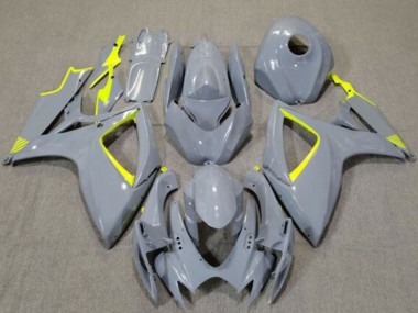 2006-2007 Suzuki GSXR 600 / GSXR 750 Motorcycle Fairings - Nardo Grey High Viz Yellow Australia