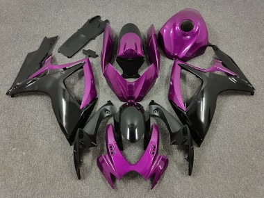 2006-2007 Suzuki GSXR 600 / GSXR 750 Motorcycle Fairings - Purple Black Australia