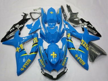 2008-2010 Suzuki GSXR 600 / GSXR 750 Motorcycle Fairings - Blue Black Gold Rizla Australia