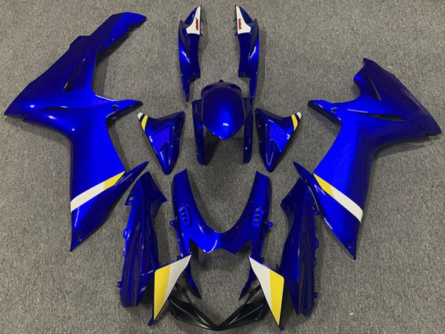 2011-2024 Suzuki GSXR 600 / GSXR 750 Abs Motorcycle Fairings - Blue White Yellow Australia