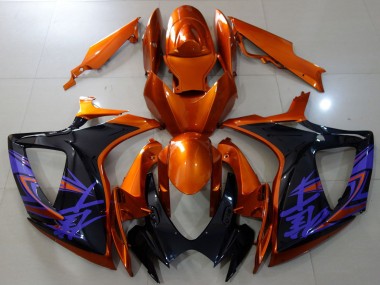 2006-2007 Suzuki GSXR 600 / GSXR 750 Motorcycle Fairings - Orange Glossy Black Blue Australia