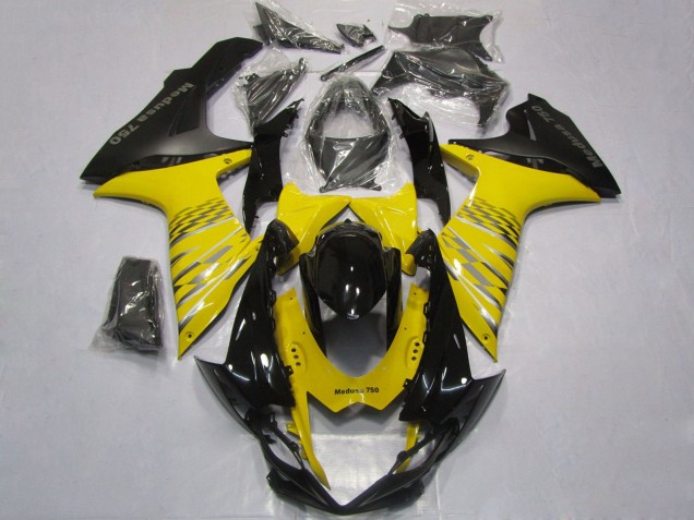 2011-2024 Suzuki GSXR 600 / GSXR 750 Motorcycle Fairings - Yellow Grey Black Australia
